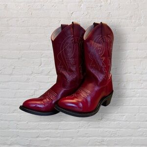 Shyanne Red Leather Cowboy Boots